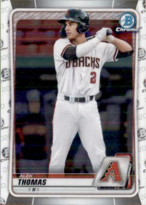 2020 BOWMAN CHROME ARIZONA DIAMONDBACKS - ALEK THOMAS #BD-195 - Image 1 of 2