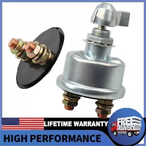 Master Battery Disconnect Switch 2 post SPST Kill Cut-Off Nascar Marine ATV 12 V - Picture 1 of 12