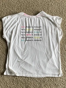 Max Active Activewear Damen-T-Shirt weiß Grafikdruck - Größe M - Bild 1 von 6