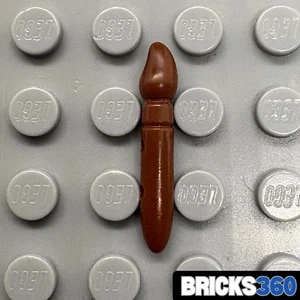 Lego New Reddish Brown Reddish Brown Minifigure Utensil Paint Brush Part - Picture 1 of 3