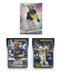 2024 Topps Update Jackson Chourio #US240 + Rookie Debut #US155 + Stars of MLB - Bild 1 von 2
