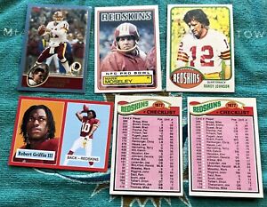 Topps Washington Redskins Robert Griffin 3, Mark Mosley, Randy Johnson, 1977 CL