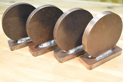 HDSTEELTARGETS 4" Standing Shooting Targets 1/2" AR500 Set of FOUR