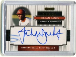 2008 Razor Signature Series Jordan Danks #167 Autographed jh12
