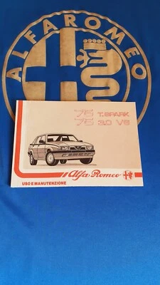 Alfa 75 2.0 Twin Spark seconda serie 3.0 V6 America Uso e Manutenzione ed 1989 - Immagine 1 di 4