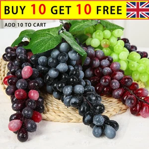 18 grapes Bunches Artificial Hanging Flower Garland Vine-Ivy Plant Leaves Decor - Picture 1 of 13