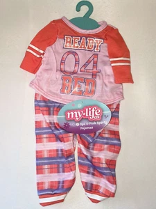 My Life AS Red & Pink Sporty Pajamas My Life Doll Outfit - Picture 1 of 2
