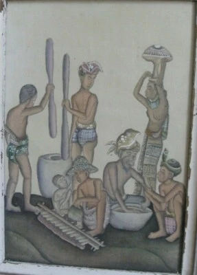 Familia Preparando Comida y Yuca Caribe Haití Brasil África como Diego Rivera Foto 1 de 4