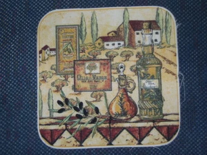 6 "TUSCANY" fabric pieces 8"x8" - made for potholders - NEW - Picture 1 of 1