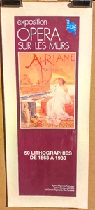 Affiche originale ancienne Exposition Opéra sur les murs /RS72 - Foto 1 di 3