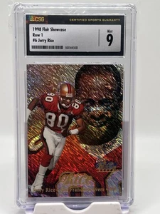 1998 Flair Showcase Row 1 #6 Jerry Rice CSG 9 Mint 49ers HOF - Picture 1 of 2