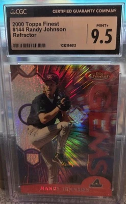 2000 Topps Finest Gems Randy Johnson #144 Refractor Diamondbacks HOF   - Image 1 of 2