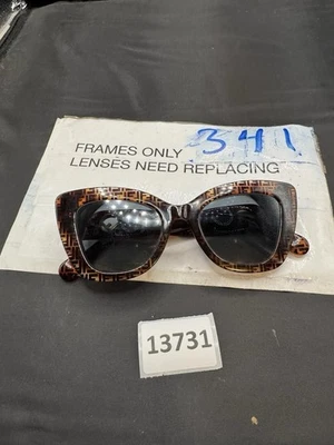 Женские солнцезащитные очки Fendi кошачий глаз FEN_0327/S 0086/IR темно-гаванский/серый синий 52 мм - Изображение 1 из 4