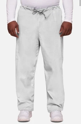 Cherokee Workwear Originals Unisex Drawstring Cargo Scrub Pant White Medium - Image 1 of 4