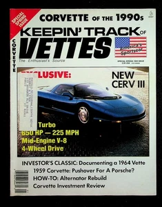 Keepin' Track of Vettes Magazine 1990 SPECIAL SPRING ISSUE New Cerv III - Picture 1 of 3