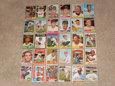 30 Cards Topps Vintage Baseball Willie McCovey Brock HOF 1960s 1970s Card LOT - Image 1 of 2
