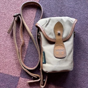 Billingham 33 Pouch Pocket in Khaki Canvas / Tan Leather Camera Binocular Case - Picture 1 of 10