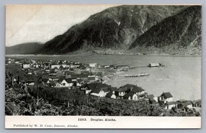 Postal Douglas Alaska Bird’s Eye vista aérea Town View L3 - Imagen 1 de 3