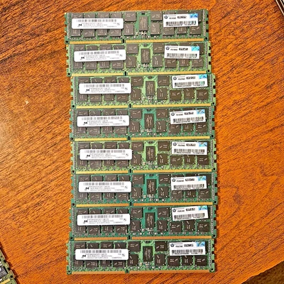 8 x 16 GB - MICRON ECC Servidor RAM 2Rx4 PC3L-10600R MT35KSF2G72PZ - 128 GB HP Foto 1 de 3