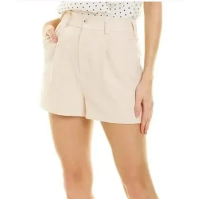 Pantalones Cortos WALTER BAKER Jazmín Plisado Tiro Alto Elegante Forrado Hueso W2956 Talla M Foto 1 de 4