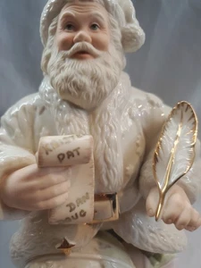 2000 Lenox 14KT Gold Trim "El mundo es nuestro" Santa 250/2500 - Imagen 1 de 10