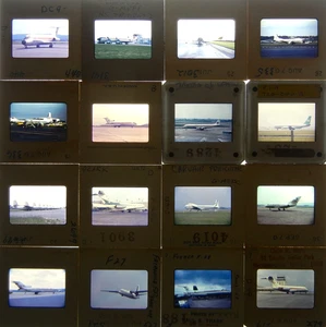 1970 Foto 35mm Trasparenza SLIDE LOTTO Compagnie aeree AEREI AEREI #2 - Foto 1 di 6