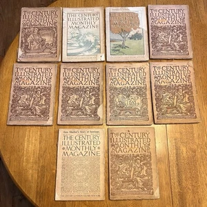 (10) CENTURY ILLUSTRATED MONTHLY MAGAZINE 1888-1889 Kipling Poe Twain Dickens - Bild 1 von 11