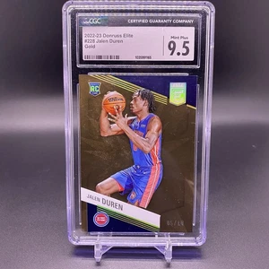 CGC 9,5 - #/10! 🚨2022-2023 Panini Elite Jalen Duren RC Pistons Gold Rookie #228 - Bild 1 von 2