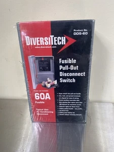 DIVERSITECH Pull-Out Disconnect Switch 60 Amp Reversible Door 180 Degree DDS-60 - Picture 1 of 1