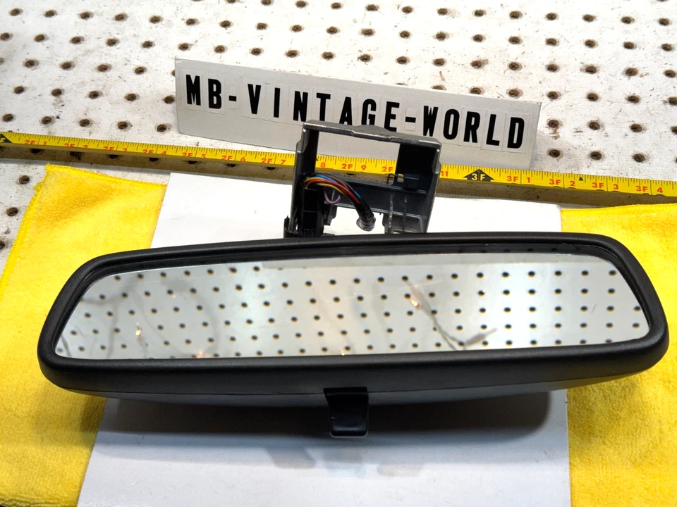 Espejo retrovisor grande Mercedes 92 W140 600SEL 500SEL 4 puertas eléctrico NEGRO 1, T1 Foto 1 de 4