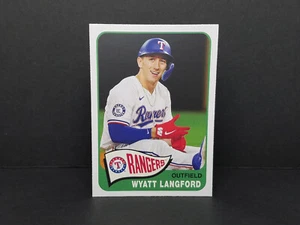2025 Heritage #H25-14 Wyatt Langford, Texas Rangers - Heritage 25° anniversario - Foto 1 di 2