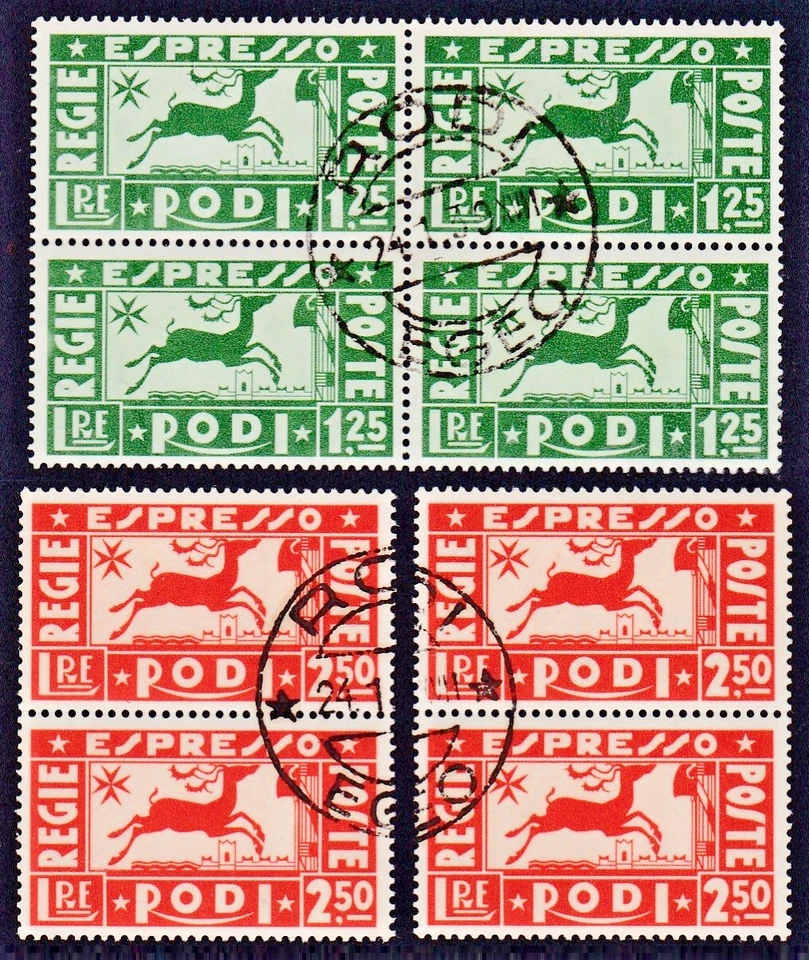 AEGEAN ISLANDS 1936 Espresso Cervo Deer Sass 1,2 Block, Pairs € 120 - Image 1 of 1