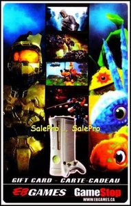 EB GAMES GAMESTOP USA GAMES CONSOLES HALO NIMO FISH RARE COLLECTIBLE GIFT CARD - Picture 1 of 2