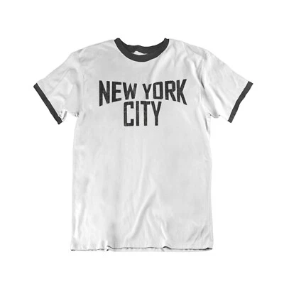 BUZZ SHIRTS Maglietta New York CITY Lennon da uomo in cotone regalo di compleanno stile retrò