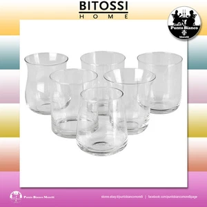 BITOSSI HOME. DISEGUALE Set 6 bicchieri in vetro acqua e vino - Imagen 1 de 8