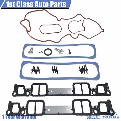 Upper & Lower Engine Intake Manifold Gasket Set For Workhorse Chevy 615-305 Foto 1 de 4