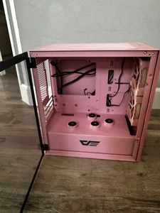 DarkFlash DLM21 Pink Micro-ATX Mini Tower - Picture 1 of 4