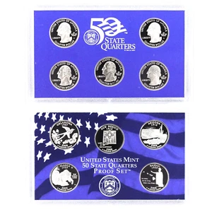 2008 S Proof State Quarter Set Gem DCam NO Box & COA 5 Coins CN-Clad - Picture 1 of 1
