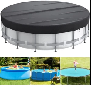 Oberirdische Poolabdeckung 28' - 22 Fuß Rundpool Durchmesser Easy Set Frame Pools - Bild 1 von 1