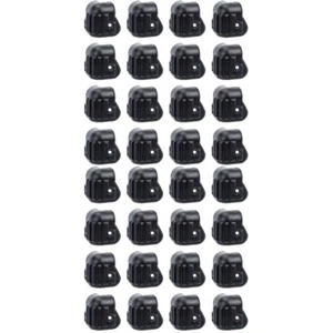 2 PCS Speaker Wrap Angle Furniture Corner Guards Black Plastic Cabinet - Picture 1 of 12