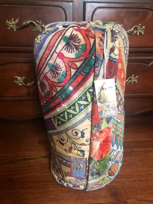 💕Johnny Was "Neill" Manta Acogedora Reversible Colorida Tiro con Bolsa de Transporte ¡NUEVA CON ETIQUETAS! Foto 1 de 4