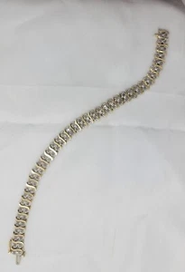 14k Yellow Gold Women's Wedding Gift Natural Diamond Certified Tennis Bracelet - Picture 1 of 17