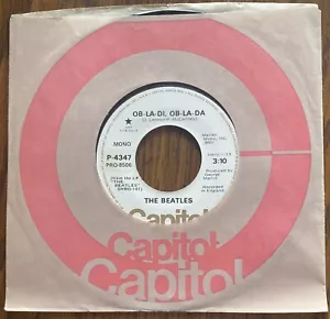 Beatles Ob-La-Di Ob-La-Da Capitol P-4347 45rpm RARE Promotional Stereo/Mono NM! - Picture 1 of 6