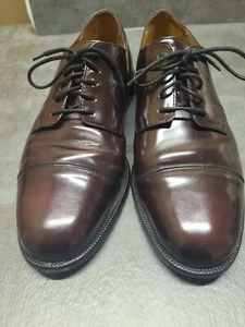 Cole Haan Caldwell Burgundy Leather Oxford Cap Toe Dress Shoes Men’s 8.5D Nice! - Picture 1 of 9