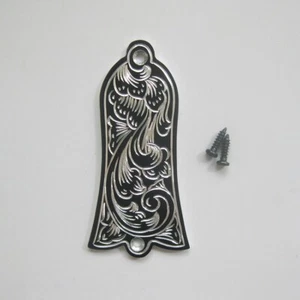 Handmade upward growth leaf aluminum truss rod cover fit Gibson guitars gib-AB35 - Picture 1 of 7