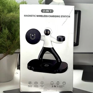 3 in 1 QI wireless charger w/ Apple Watch, AirPod And iPhone Wireless Charging - Zdjęcie 1 z 2