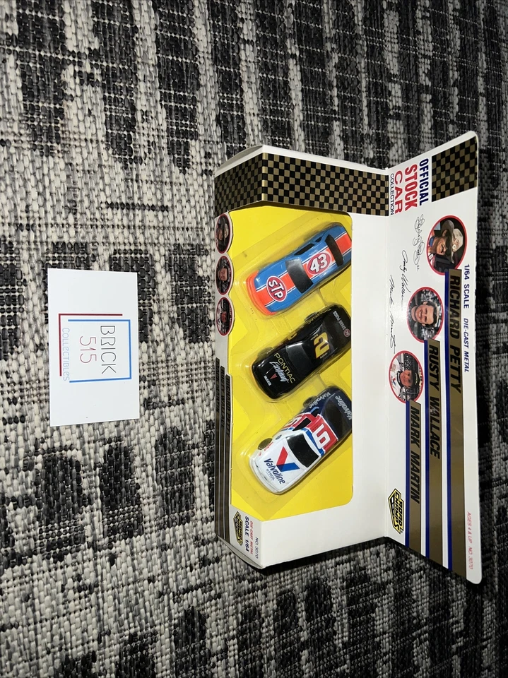 Juego DieCast Nascar Racing Champions Richard Petty Rusty Wallace Mark Martin Foto 1 de 4