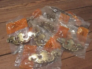 Vintage LOT Amerock Ornate Brass Door/Drawer Pulls Handles Pair - 12 Pcs. - Picture 1 of 4