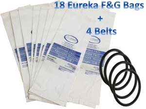 18 Bags for Eureka Style F&G Vacuum Cleaner F G Sanitaire Commercial + 4 Belts - Picture 1 of 1