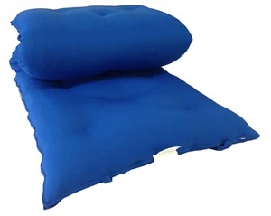 Japanese Floor Rolling Futon Mattresses, Cotton Pads 3 x 30 x 80, Royal Blue - Picture 1 of 4